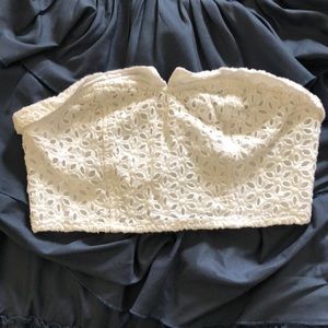 Eyelet crop top
